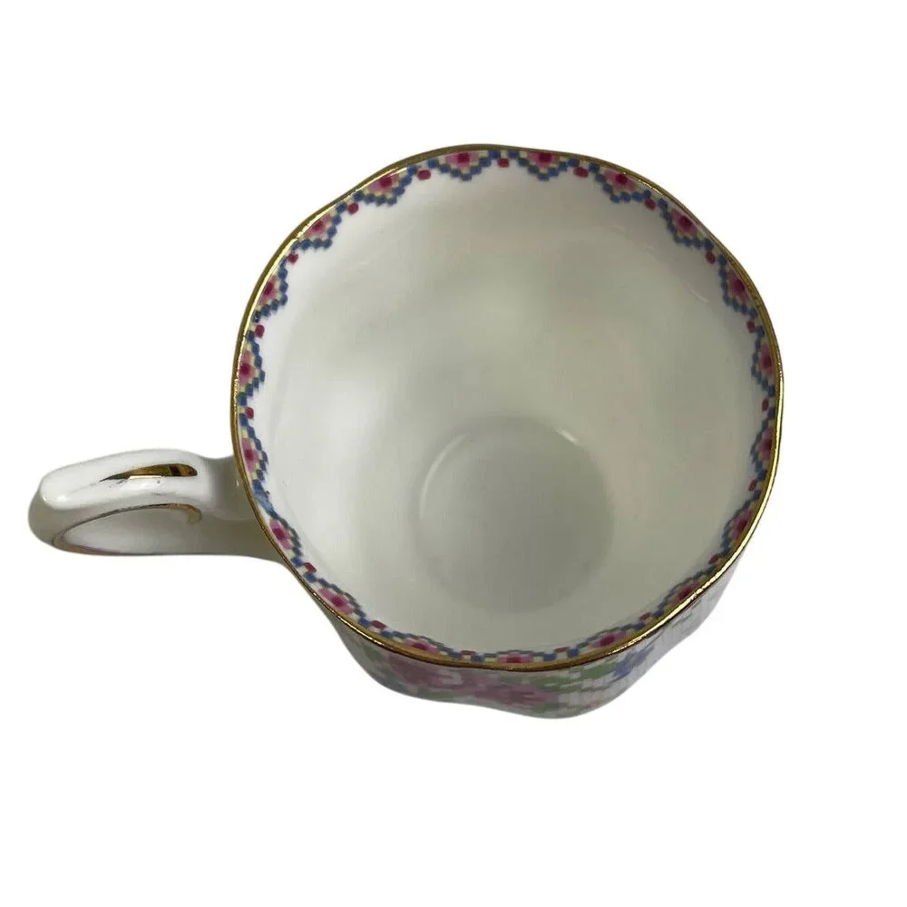 Vintage Royal Albert 778676 England Cup Saucer Petit Point Bone China Teacup Set